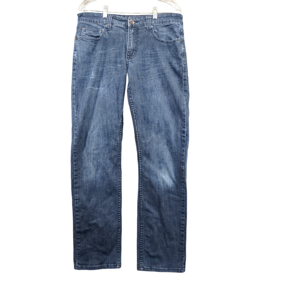 Urban Pipeline Men's Relaxed Straight Jeans Blue Actual 34x33 Denim 5-Pocket - Picture 1 of 11